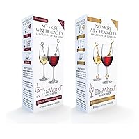 PureWine Wand Purifier Filter Stick Removes Histamines and Sulfites - Reduces Wine Allergies & Eliminates Headaches - Drop It & Stir Aerates Restoring Taste & Purity - Pack of 16 (Silver + Gold)