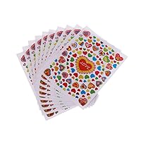10Pieces Motivation Sticker Early Learning Diary Scrapbook Decoration Colorful Painted Holiday Party Decor Exam Supply Heart Stickers