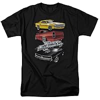 Trevco Men's Fast and The Furious Muscle Car Splatter T-Shirt