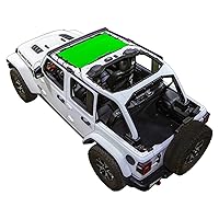SPIDERWEBSHADE Mesh Jeep Sunshade JLkini Jeep Bikini Top Compatible with Jeep JL (2018 -Current) Made in The USA Mesh Sun Shade Top Sunshade Jeep Accessory in Green