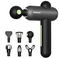 Nekteck Massage Gun for Deep Tissue Muscle Pain Relief, Handheld Electric Percussion Massager Perfect for Neck, Back, Foot and Full Body Tension, Super-Quiet and USB-C Charging, Black