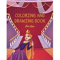 Sparkle and Create | 50 Pages of Princess Coloring & Drawing Magic for Kids | A delightful coloring and drawing book filled with enchanting princesses.