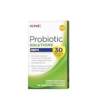 Probiotic Solutions Men's | Clinically Studied Multi-Strain for Men, Supports Digestive and Immune Health, Vegetarian | 30 Capsules