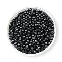 SugarMeLicious Pearls Sprinkles, Delicious Edible Sugar Pearl Sprinkles For Decorating Cakes, Cupcakes, Cookies, Ice Cream And Desserts, Vibrant Colors, Food-Safe & Resealable Pouch, (8mm, 3 oz, Black)