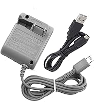 DS Lite Charger and Cable Kit, AC Power Adapter Charger and Charging Cable for Nintendo DS Lite Systems, Wall Travel Charger Power Cord Charging Cable 5.2V 450mA
