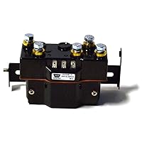 WARN 34975 12V Contactor with Dynamic Breaks , Black