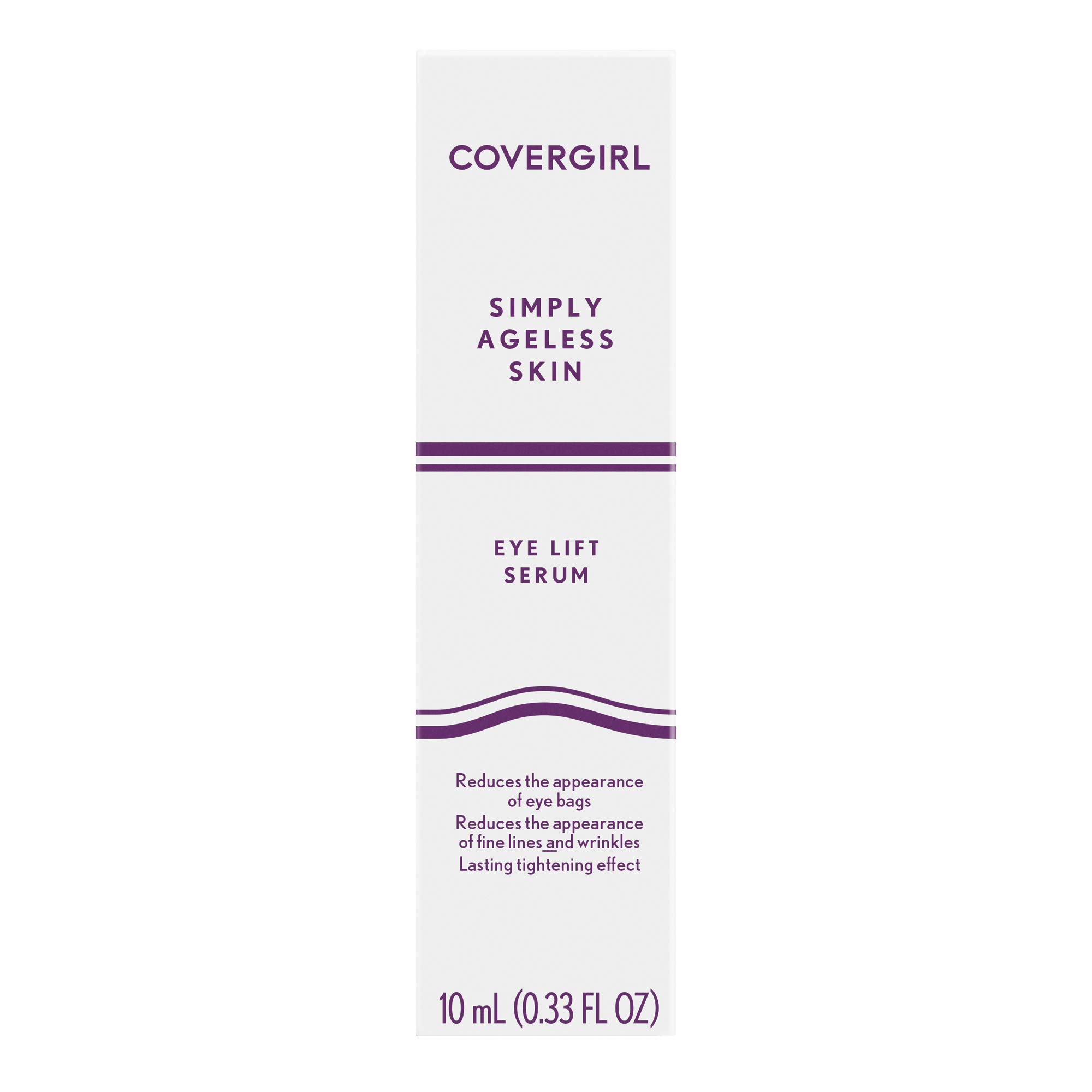 COVERGIRL Simply Ageless Skin Eye Lift Serum, Reduces Wrinkles, 1 Pack, 0.92 Oz ,Serum, Face Serum, Skin Tightening Serum, Anti-Wrinkle Serum, Tighter Skin, Instantly Youthful, Works Well With Makeup
