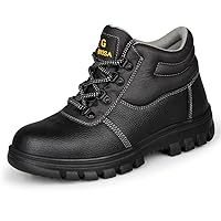 Men's Anti-Slip Anti-Static Waterproof Work Shoes Safety Shoes Anti-Puncture Anti-Smash Steel Toe Shoes