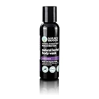 Organic Herbal Body Wash by Herbal Choice Mari (Lavender, 2 Fl Oz Bottle) - No Toxic Synthetic Chemicals - TSA-Approved Travel Size
