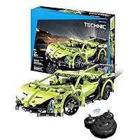 Ulanlan Remote Control Car Building Sets, Build Your Own RC Car, Electric Sportscar Set to Build, 1:14 2.4GHz Construction Kits Sets, Gift Toys for 11 12 14 Years Old Boys 453PCS