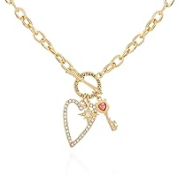 Juicy Couture Goldtone Toggle Charm Necklace for Women