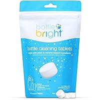 Bulk Pack (78 Tablets)- Clean Stainless Steel, Thermos, Tumbler, Insulated, Plastic and Reusable Water Bottles –Bottle Bright Cleaning Tablets are Easy and Safe to Use