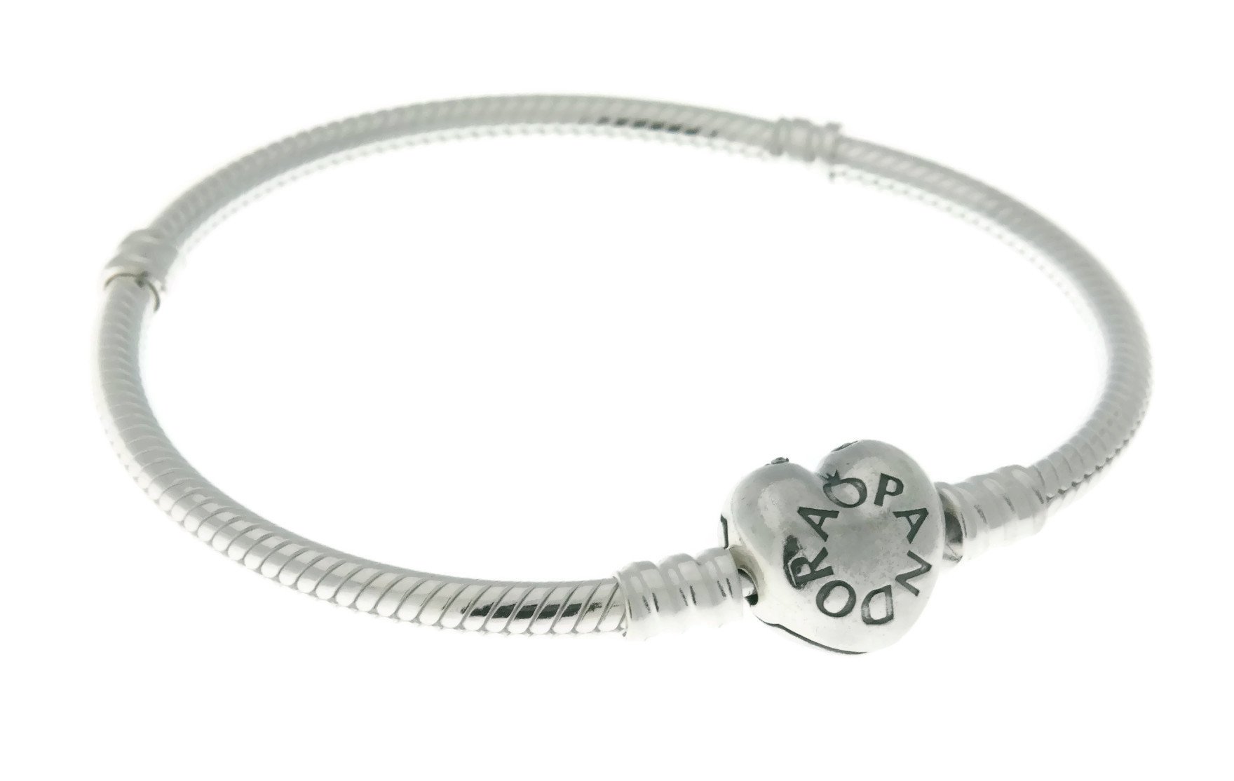 PANDORA Bracelet Sterling Silver, Heart Clasp