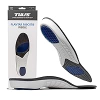 Tuli's Plantar Fasciitis Insoles, Full Length Orthotic Premium Arch Support for Shock Absorption, Medium