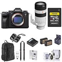 Sony Alpha 1 Mirrorless Camera with FE 70-200mm f/2.8 Lens, Bundle w/160GB CFexpress Card/Wallet, Backpack, 2X Battery, 72mm Filter Kit, Dual Charger, Strap, Screen Protector & Cleaning Kit