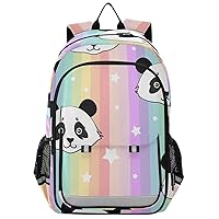 ALAZA Panda Rainbow Star Casual Daypacks Bookbag Bag
