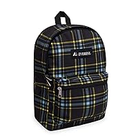Everest Unisex-Adult's Basic Pattern Backpack, Black, One Size