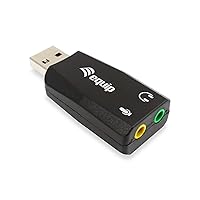 Equip USB Sound Adapter Sound Card USB 2 x 3.5 mm Stereo Mic-In Line-Out External