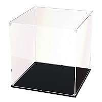 Clear Acrylic Display Case Self Assemble Display Case for Collectibles Acrylic Display Box Alternative Glass Case for Action Figures Doll Toys(14x14x14 inch, 35x35x35 cm)