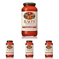 Rao's Homemade Tomato Sauce, Sensitive Formula, 24 oz, Pasta Sauce, Carb Conscious, Keto Friendly, All Natural, Premium Quality, No Onions or Garlic, With Italian Tomatoes & Olive Oil (Pack of 4)