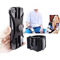Running Armband for iPhone 12 Pro 11 Pro Max X XR XS 8 7 6 6s Plus, Galaxy S20 S10 S9 Plus, Note 20/10/9/8, 360°Rotatable with Key Holder Phone Armband for Hiking Biking Walking(Black)