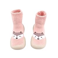 Girl Shoes Infant Boys Girls Socks Shoes Toddler Fleece WarmThe Floor Socks Non Slip Toddler Boy Canvas Shoes Gift