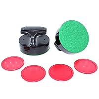 Table Hockey Pusher Set 94mm Air Hockey Paddle and Pucks Goal Handle Pusher Replacement Part Easily to Use Entertainment Gear