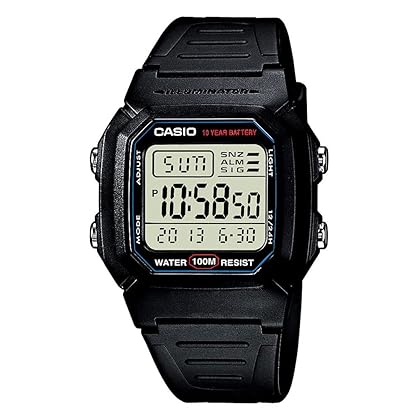 Casio Men's W800H-1AV Classic Sport Watch with Black Band