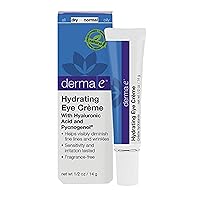 derma e Pycnogenol and Hyaluronic Acid Eye Crème, 0.5 oz (14 g) (Pack of 2)