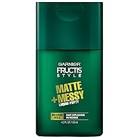 Fructis Style Matte & Messy Liquid Hair Putty for Men, 4.2 Ounce