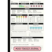 Mood Tracker Journal: Daily Mental Health & Wellness Diary Notebook with Prompts, for Women, Men, Teens & Girls.