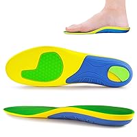Arch Support Insoles for Standing All Day - Plantar Fasciitis Shoe Inserts for Men & Women -Work Insoles for Heel Pain,Heel Spur - Orthotic Insoles for Men & Women