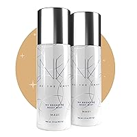 NV Bronzing Body Mist Buildable Coverage Professional Airbrush Finish with Vitamins A, D, E and Aloe, 2-pack of 1.5 ounces, Maui