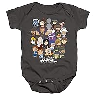 LOGOVISION Avatar The Last Airbender Chibi Group Unisex Infant Snap Suit for Baby
