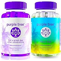 purple tree Celebrate + Next Day Bundle | Post-Celebration Wellness Vitamin Combo, Liver Support & Body Replenisher
