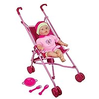 Lissi Doll: Umbrella Stroller Set with 16