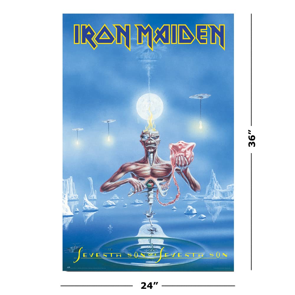 Iron Maiden - Music Poster (Seventh Son Of A Seventh Son - Album Cover) (Size: 24