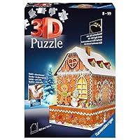 Ravensburger Gingerbread House 216 Piece 3D Jigsaw Puzzle for Kids and Adults - 11237 - Great for Any Birthday, Holiday, or Special Occasion
