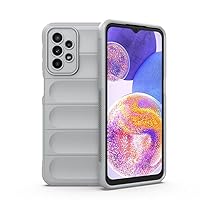 Case for Galaxy M54 5G,Luxury Heavy Duty 3D Striped Pattern Sensory Soft Silicone Full Portection Shockproof Girls Women Phone Case for Samsung Galaxy M54 5G/Galaxy F54 5G (Gray)