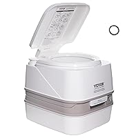 VEVOR Portable Toilet for Camping, RV Toilet, Cassette Toilet with 3.2 Gal, Push-Button Pressurized Flush Commode, Sealed Spill-proof, Travel Toilet for Car Boating RV Trips