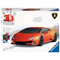 Ravensburger Orange Lamborghini Huracan 3D Jigsaw Puzzle for Kids and Adults Age 8 Years Up - 108 Pieces - No Glue Required - New 2023
