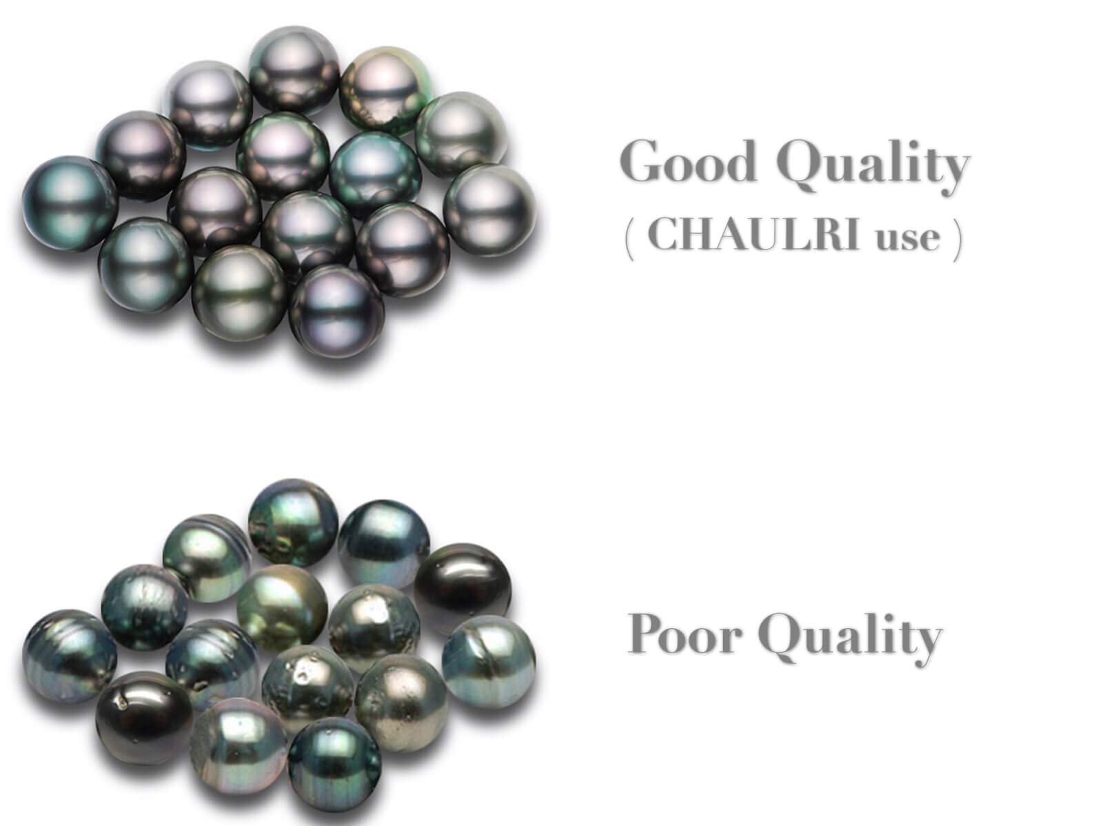 CHAULRI Real 14K White Gold 9-10mm Tahitian Cultured Black Pearl Stud Earrings Round - Birthday Anniversary Jewelry Gift for Women