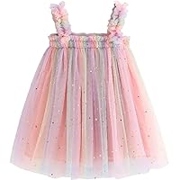Baby Girls Tulle Tutu Dress Summer Birthday Party Babydoll Dresses Size 6M-5T