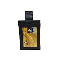 Id Holder with Belt Loop and Credit Card Slots - Genuine Leather