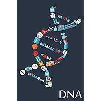 DNA Journal: Medical Lined Notebook To Write In - Card Replacement Or Alternative Novelty Gift For Medical Professionals Or Students