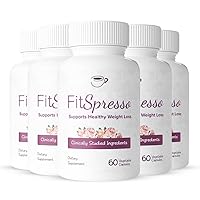 (5-Pack) FitSpresso Health Support Supplement- 300 Capsules-Fit Spresso