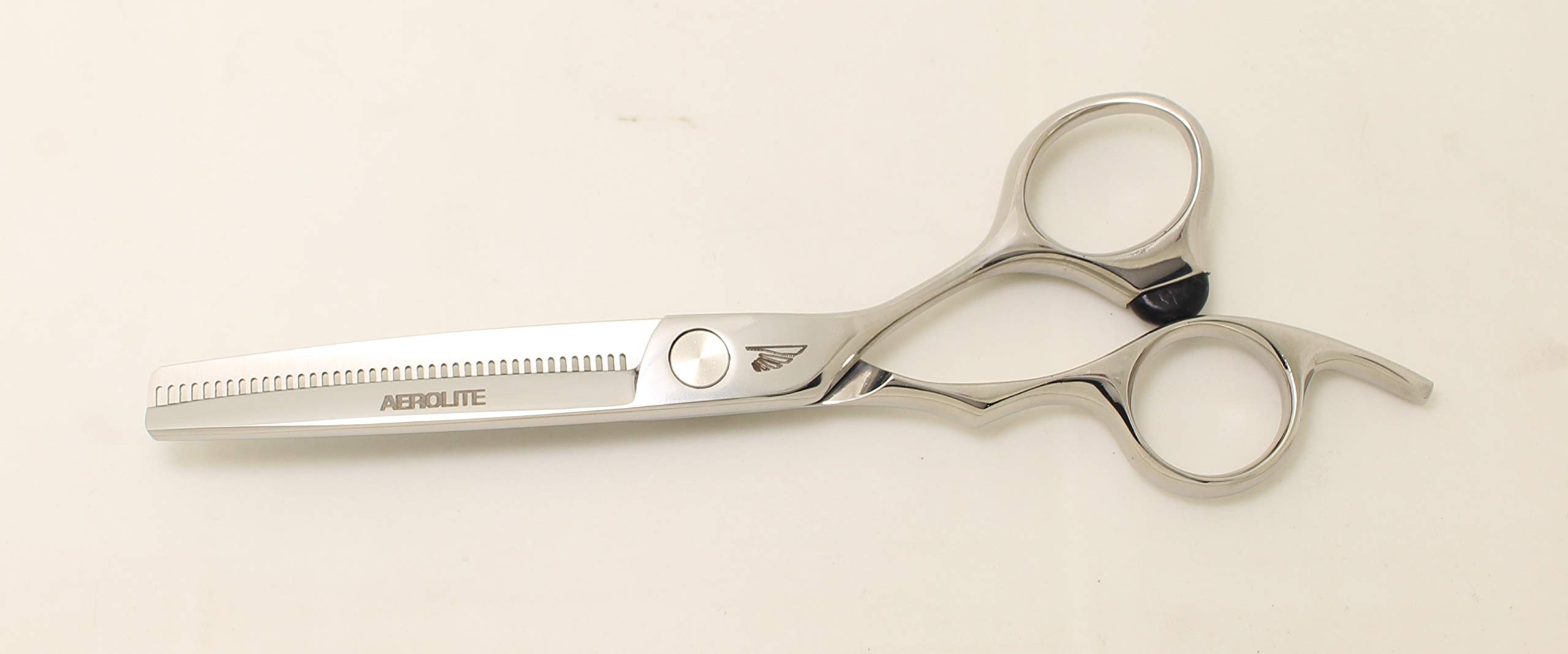 Hitachi Pro Japanese Stainless Steel Professional Thinning Shears-Scissors/Texturizing & Haircut Thinning/Aircraft Alloy Handle/40 Hair Cutting Teeth/Salon/Stylist/Cosmetology/Barber-6.0