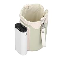 Portable Bottle Warmer Digital Display 40 60℃ Bag for Infant, Universal Type Insulation Cover for Bottle Food Newborn, Beverage Warmer (Green)