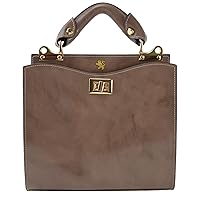 Pratesi Leather Bag for Women Anna Maria Luisa de' Medici Small in cow leather Made in Italy