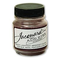 Jacquard Acid Dye for Wool, Silk and Other Protein Fibers, 1/2 Ounce Jar, Concentrated Powder, Burgundy 610